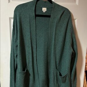 a new day Green Open Front Cardigan